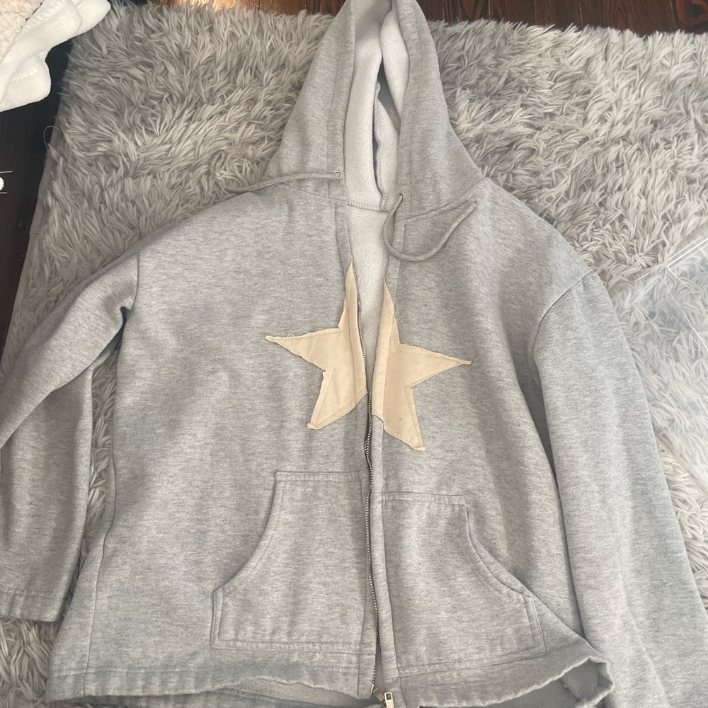 Gray Star Hoodie
